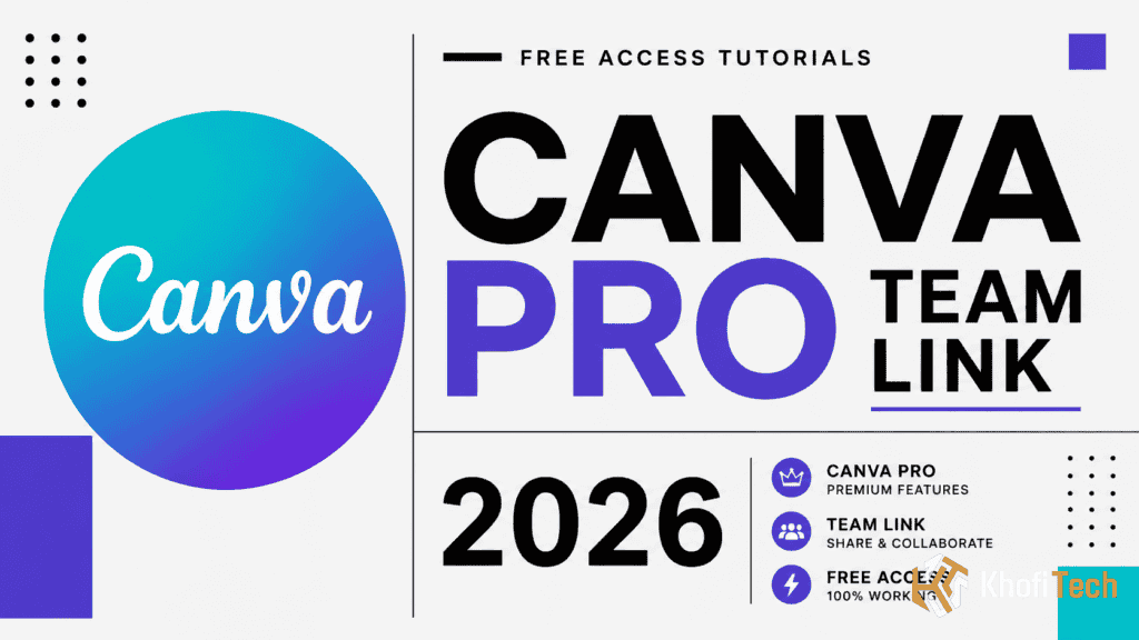 Canva Pro team link for collaboration and design sharing in 2026.